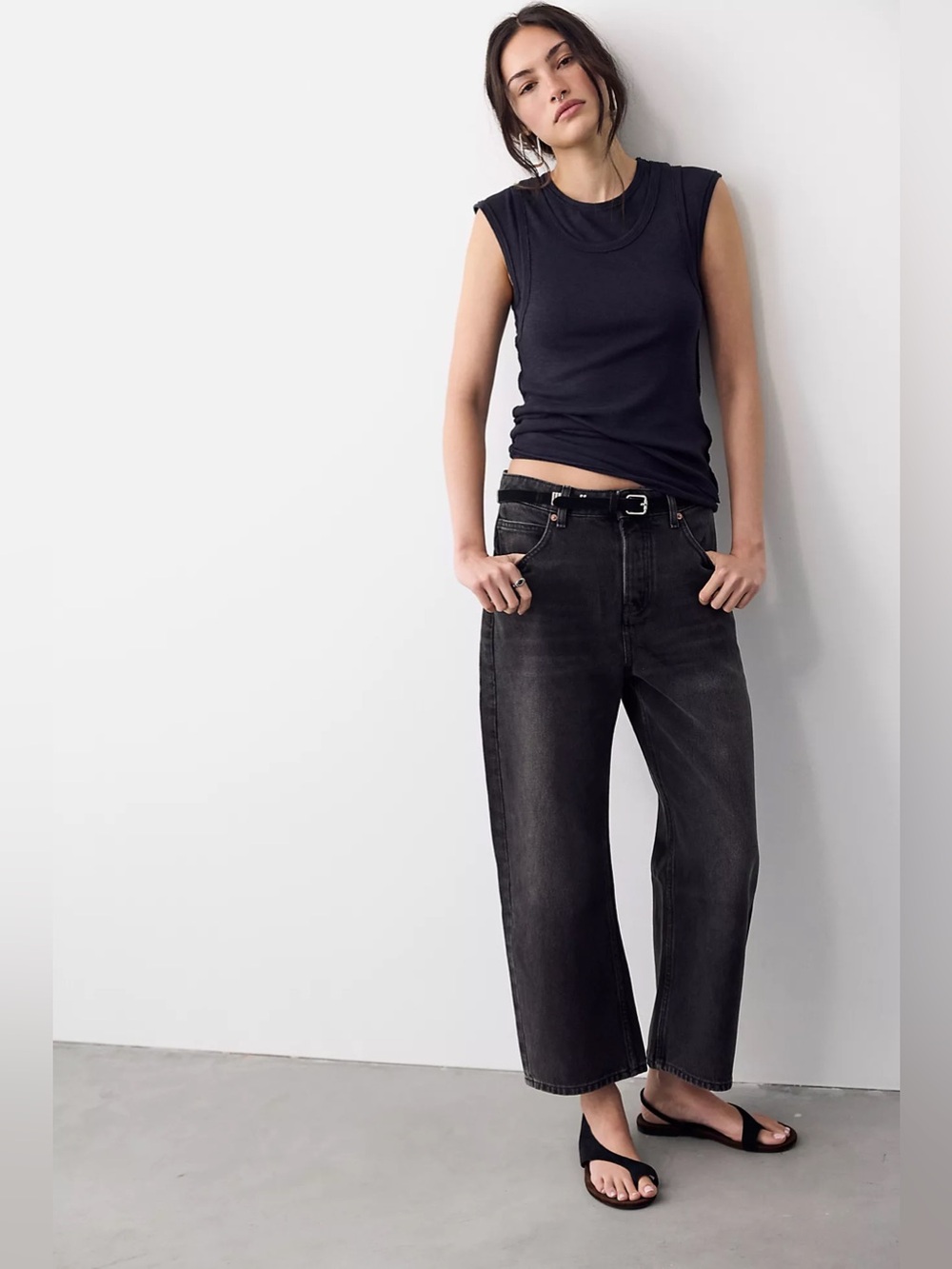 We The Free Deep Trance Dropped Boyfriend Low Rise Barrel Heritage Jeans 25